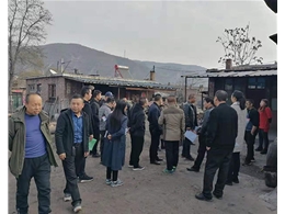 县委、镇府领导煤改电验收工程