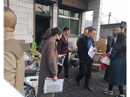 县委、镇府领导煤改电验收工程